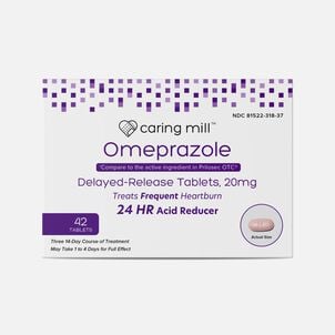 Caring Mill&trade; Omeprazole Delayed Release Tablets, 42 ct.