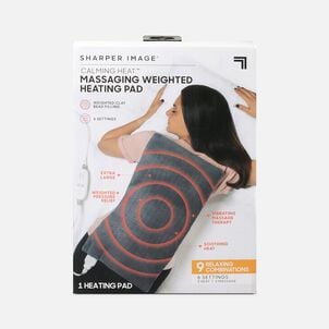Sharper Image&reg; Calming Heat Massaging Weighted Heating Pad, 12&rdquo; x 24&rdquo;, 4 lbs