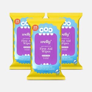 Welly&reg; First Aid Antiseptic Wipes, 25 ct. (3 pack)