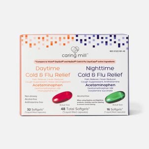 Caring Mill&trade; Day/Night Multi-Symptom Cold & Flu Relief Combo Softgels, 48 ct.