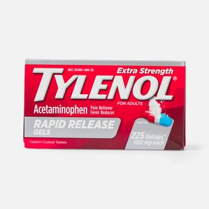 Tylenol Extra Strength Rapid Release Gels, 225 ct.