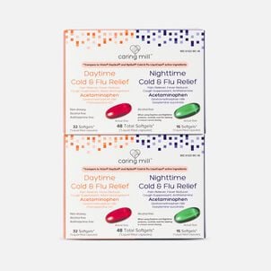 Caring Mill&trade; Day/Night Multi-Symptom Cold & Flu Relief Combo Softgels, 48 ct. (2-Pack)