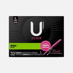 U by Kotex Click Compact Tampons, Super Absorbency