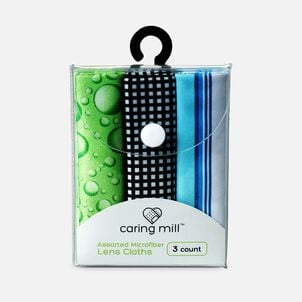 Caring Mill&trade; Lens Cloth, Microfiber, Assorted, 3-Pack