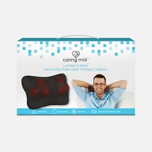Caring Mill&trade; Lumbar & Neck Revolving Pulse Heat Therapy Cushion