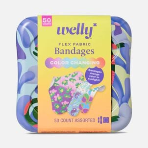 Welly&reg; Flex Fabric Bandages, Color-Changing Chameleon, 50 ct.