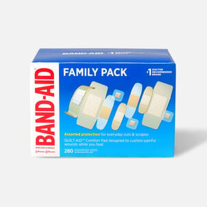 BAND-AID&reg; Family Pack Assorted Adhesive Bandages, 280 ct.
