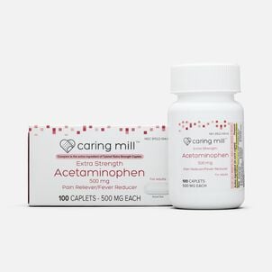 Caring Mill&trade; Acetaminophen Adult Pain Reliever/Fever Reducer Extra Strength Caplets
